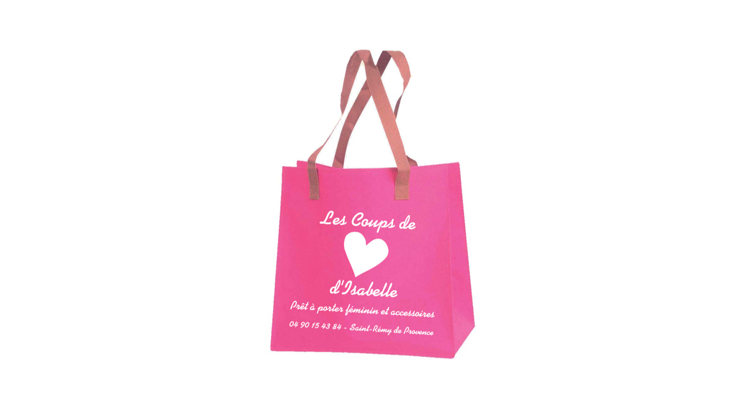 Sérigraphie de sacs shopping pour les Coups de Coeur d'Isabelle - Saint-Rémy de Provence