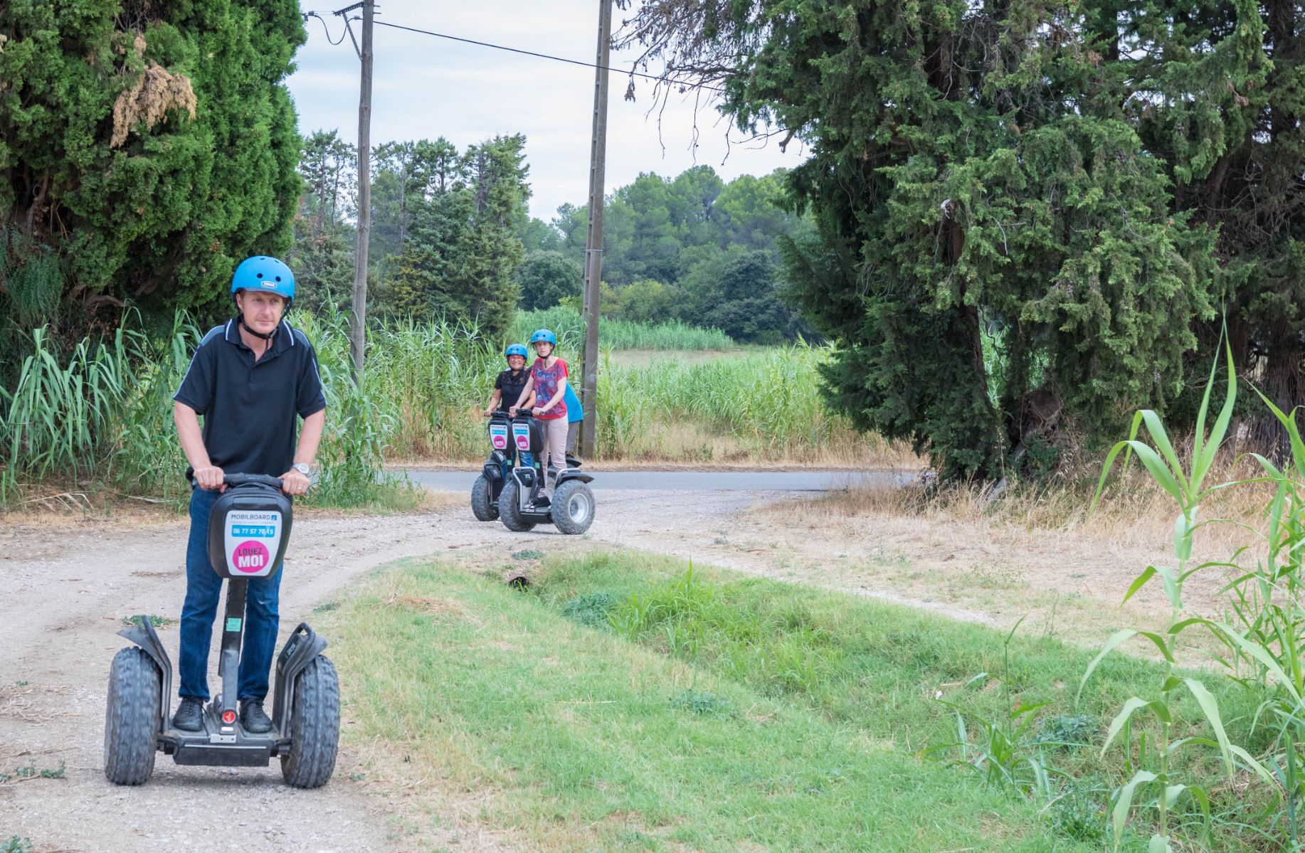 Reportage photo sur les visites du Moulin du Calanquet en giropode