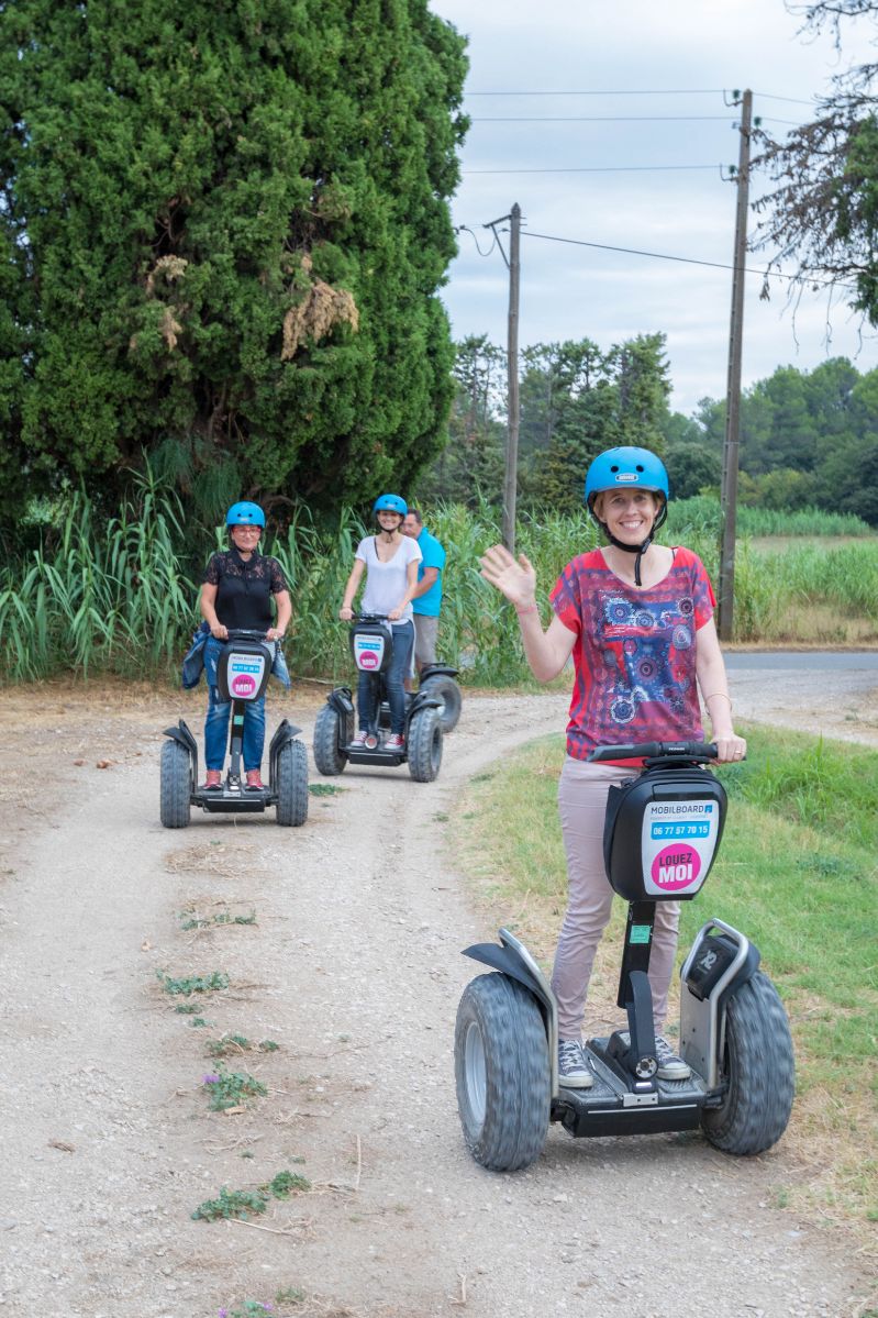 Reportage photo sur les visites du Moulin du Calanquet en giropode