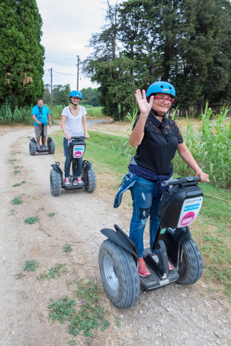 Reportage photo sur les visites du Moulin du Calanquet en giropode
