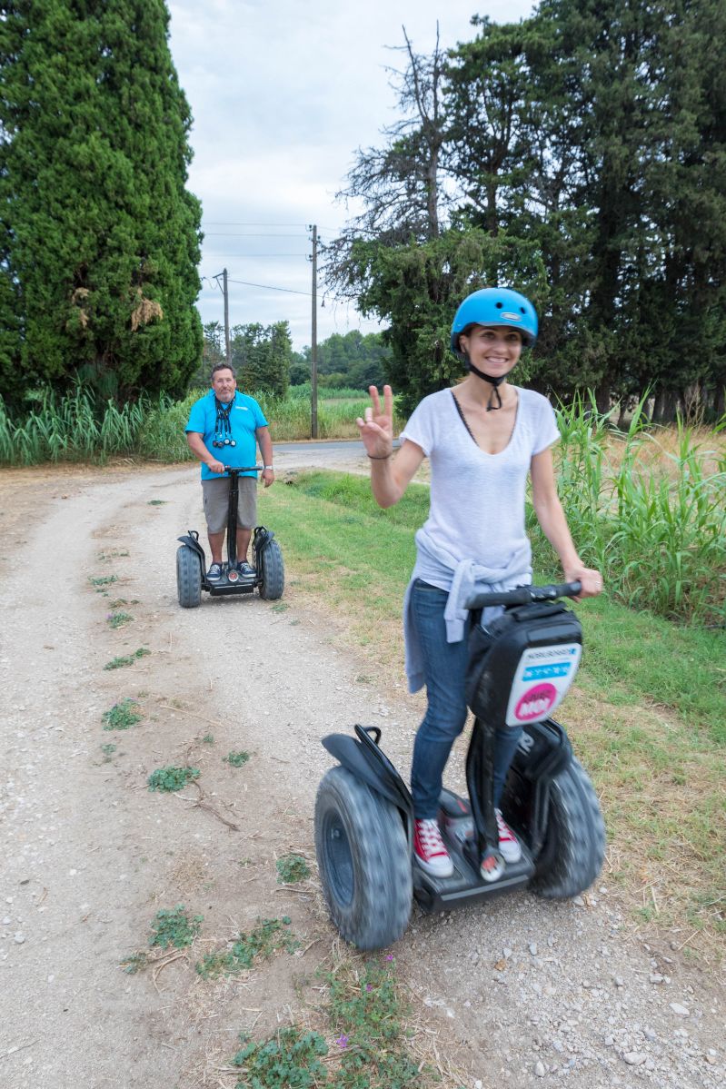 Reportage photo sur les visites du Moulin du Calanquet en giropode