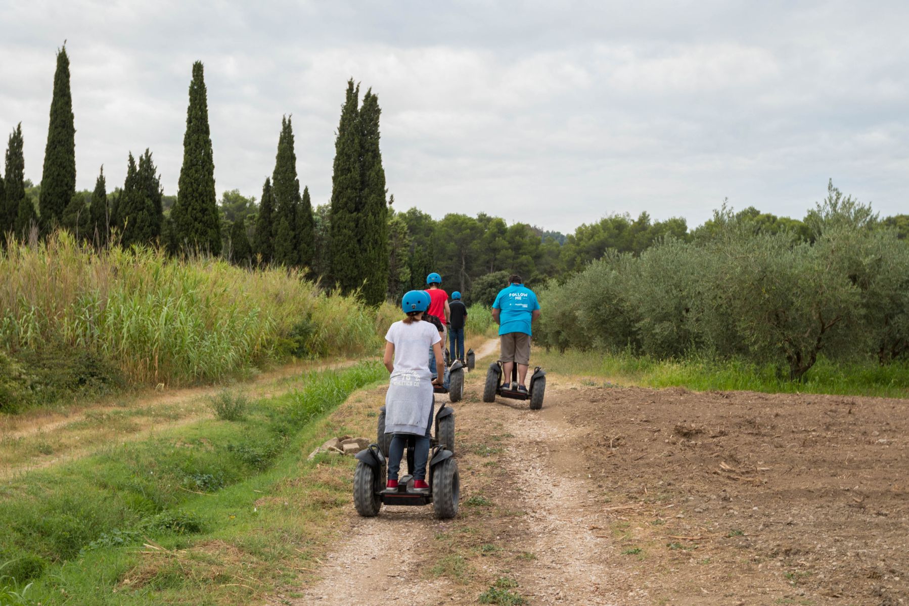 Reportage photo sur les visites du Moulin du Calanquet en giropode