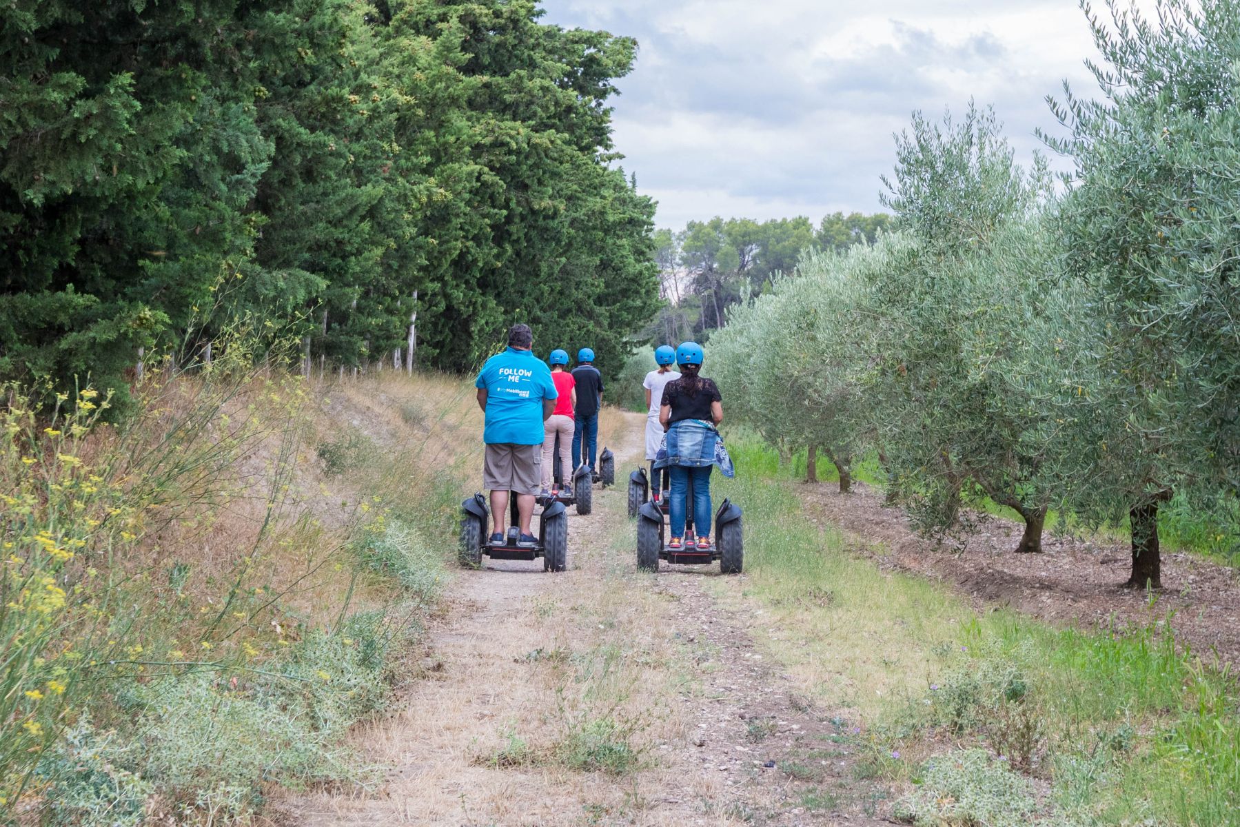 Reportage photo sur les visites du Moulin du Calanquet en giropode
