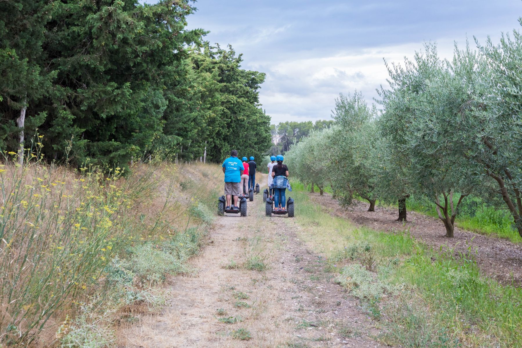 Reportage photo sur les visites du Moulin du Calanquet en giropode