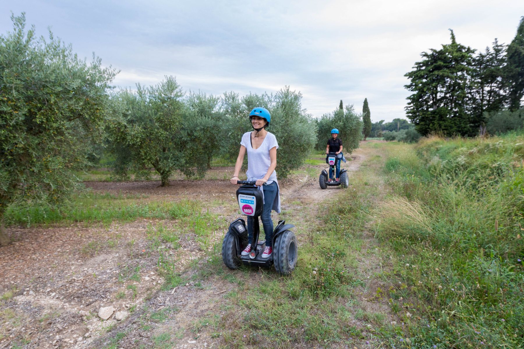 Reportage photo sur les visites du Moulin du Calanquet en giropode