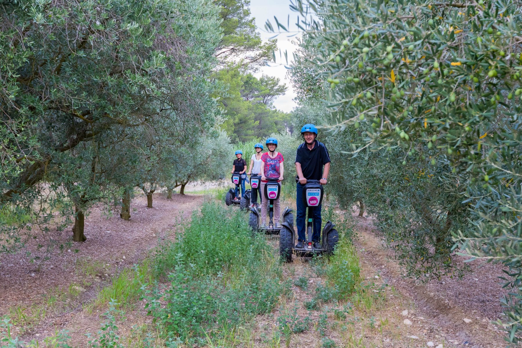 Reportage photo sur les visites du Moulin du Calanquet en giropode