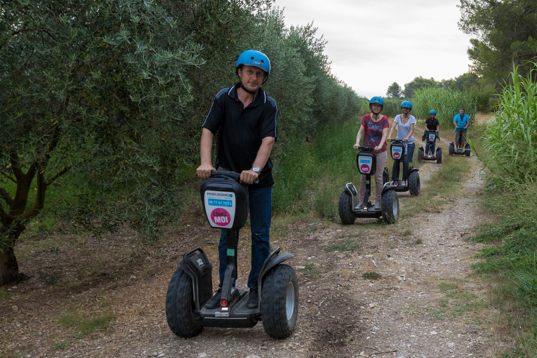 Reportage photo sur les visites du Moulin du Calanquet en giropode