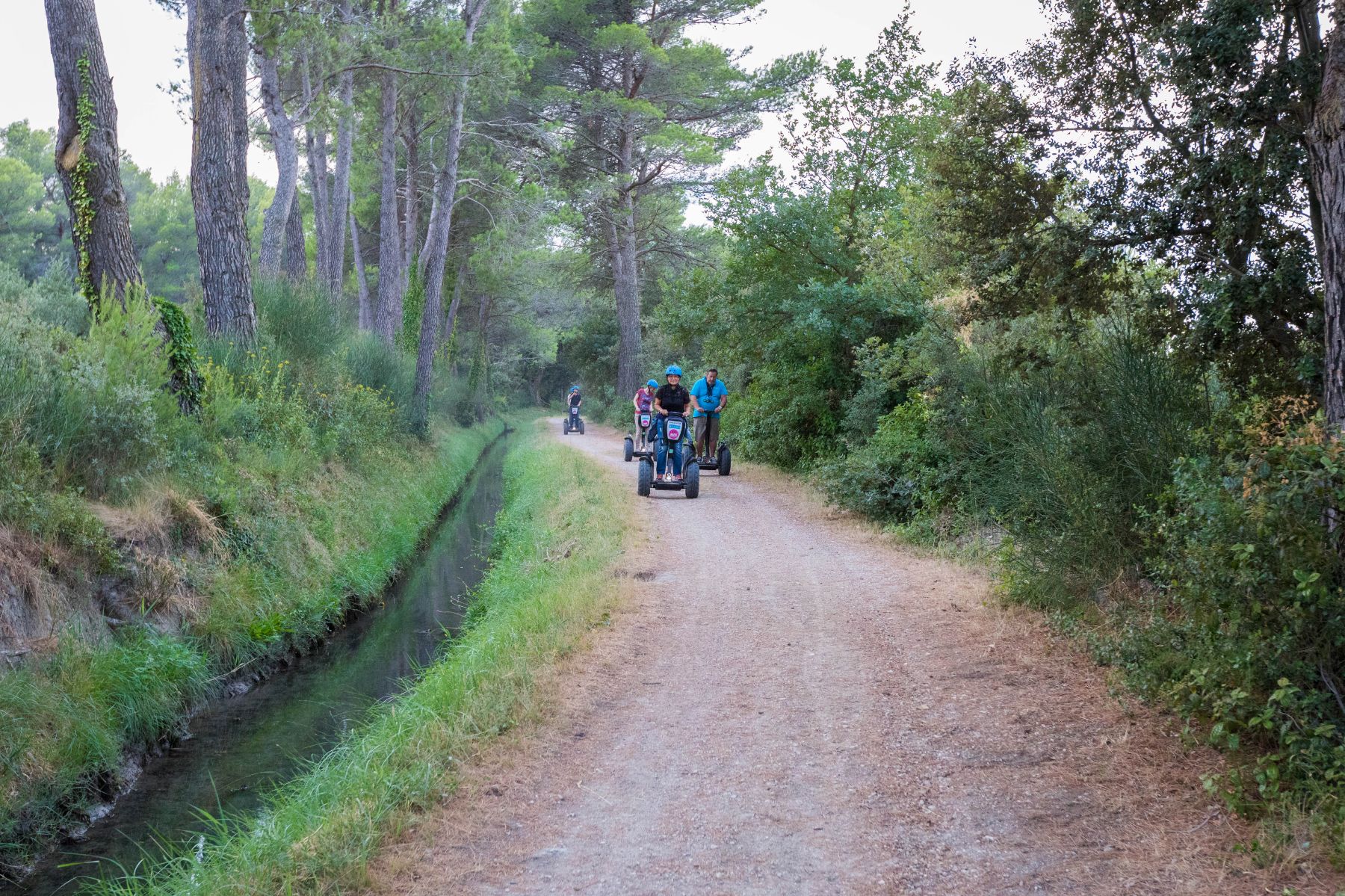 Reportage photo sur les visites du Moulin du Calanquet en giropode