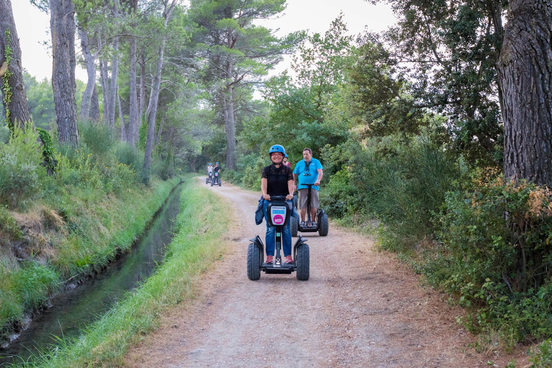 Reportage photo sur les visites du Moulin du Calanquet en giropode