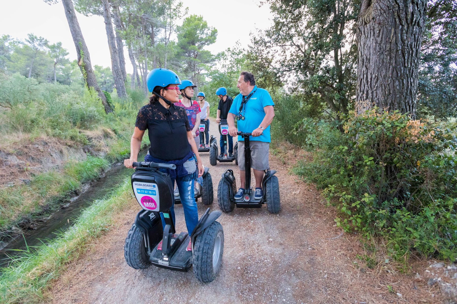 Reportage photo sur les visites du Moulin du Calanquet en giropode