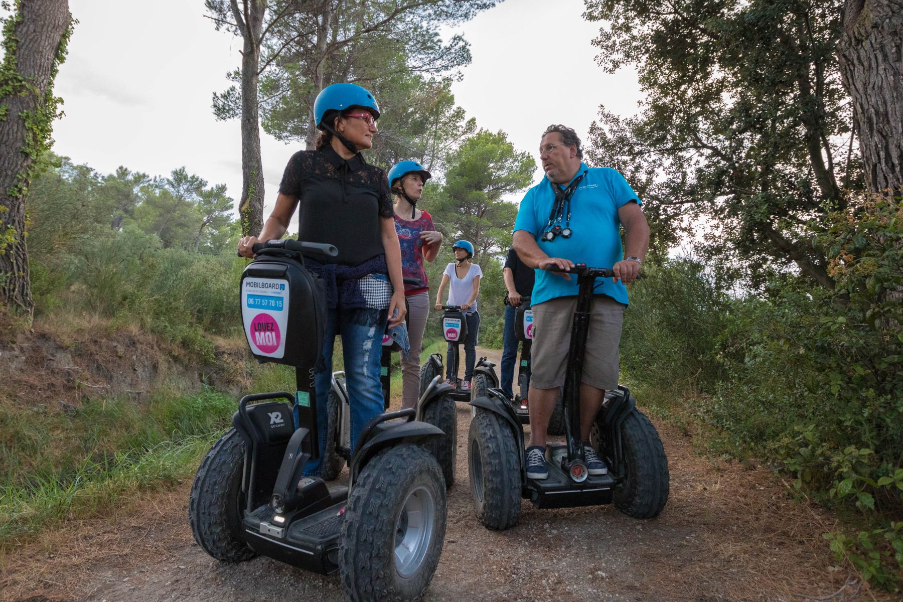 Reportage photo sur les visites du Moulin du Calanquet en giropode