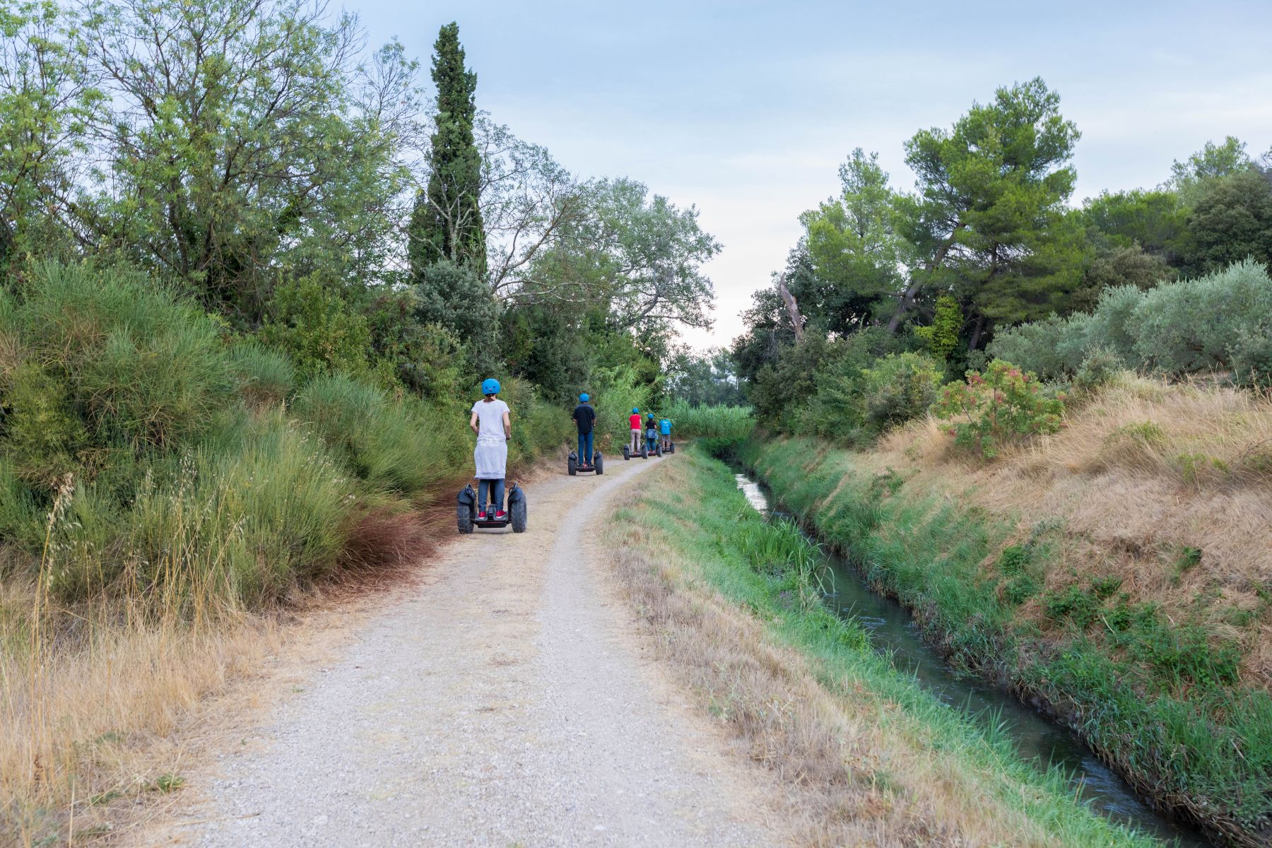 Reportage photo sur les visites du Moulin du Calanquet en giropode