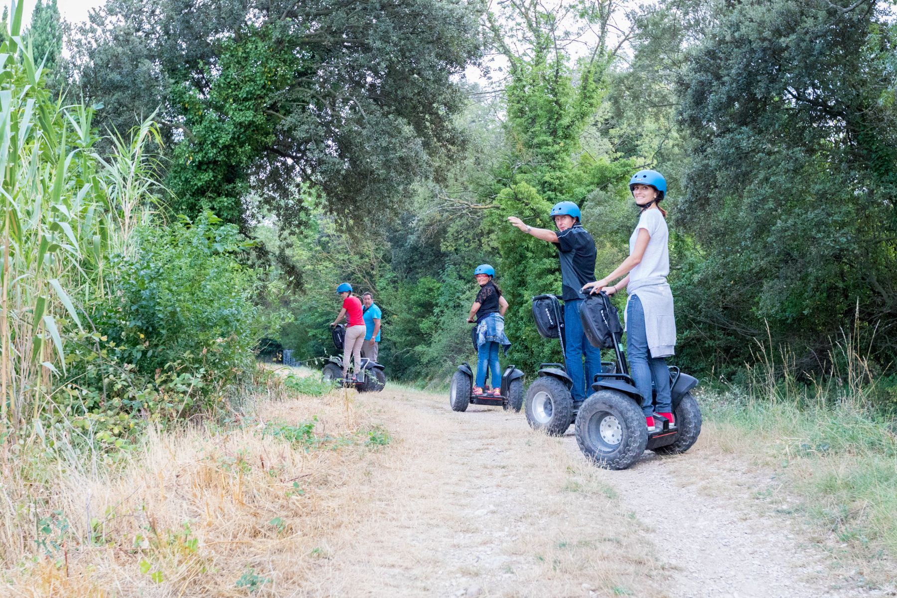 Reportage photo sur les visites du Moulin du Calanquet en giropode