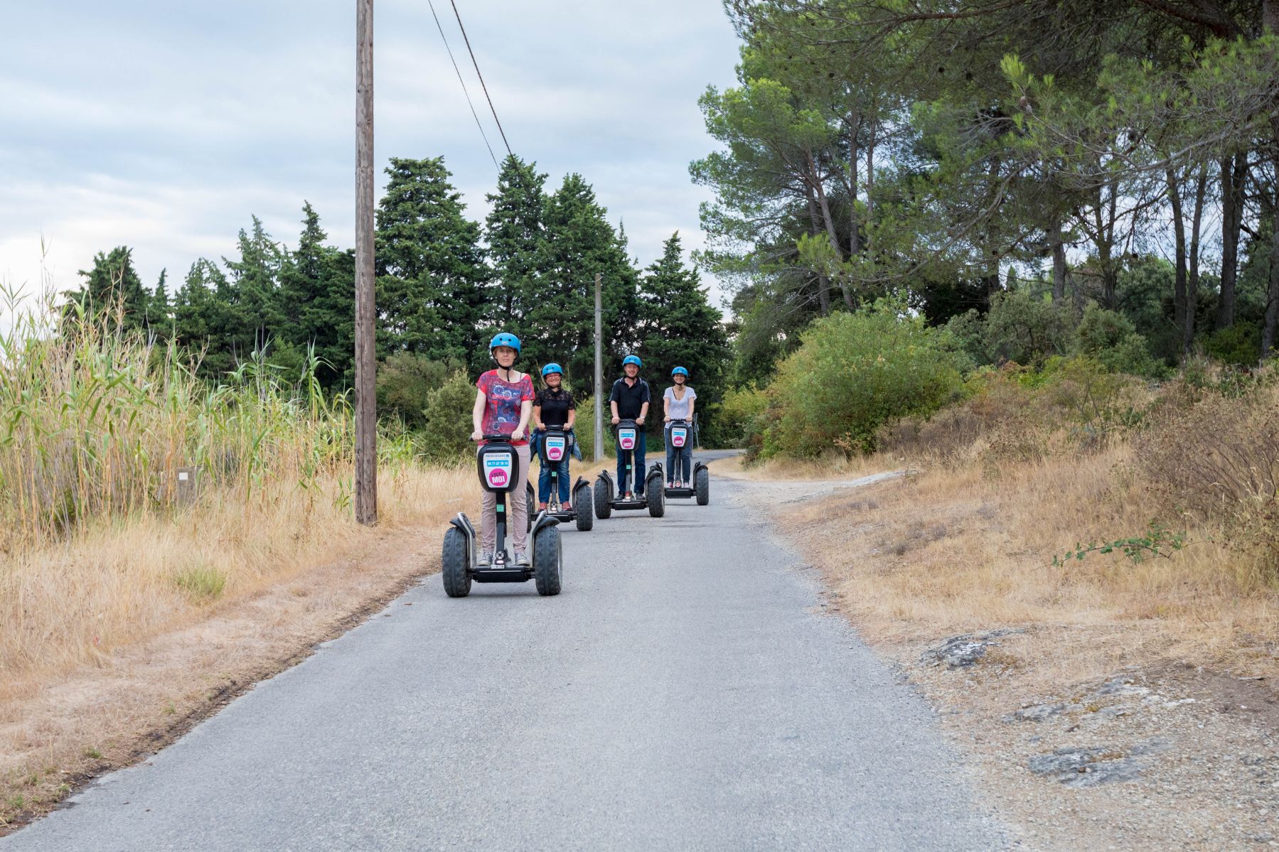 Reportage photo sur les visites du Moulin du Calanquet en giropode