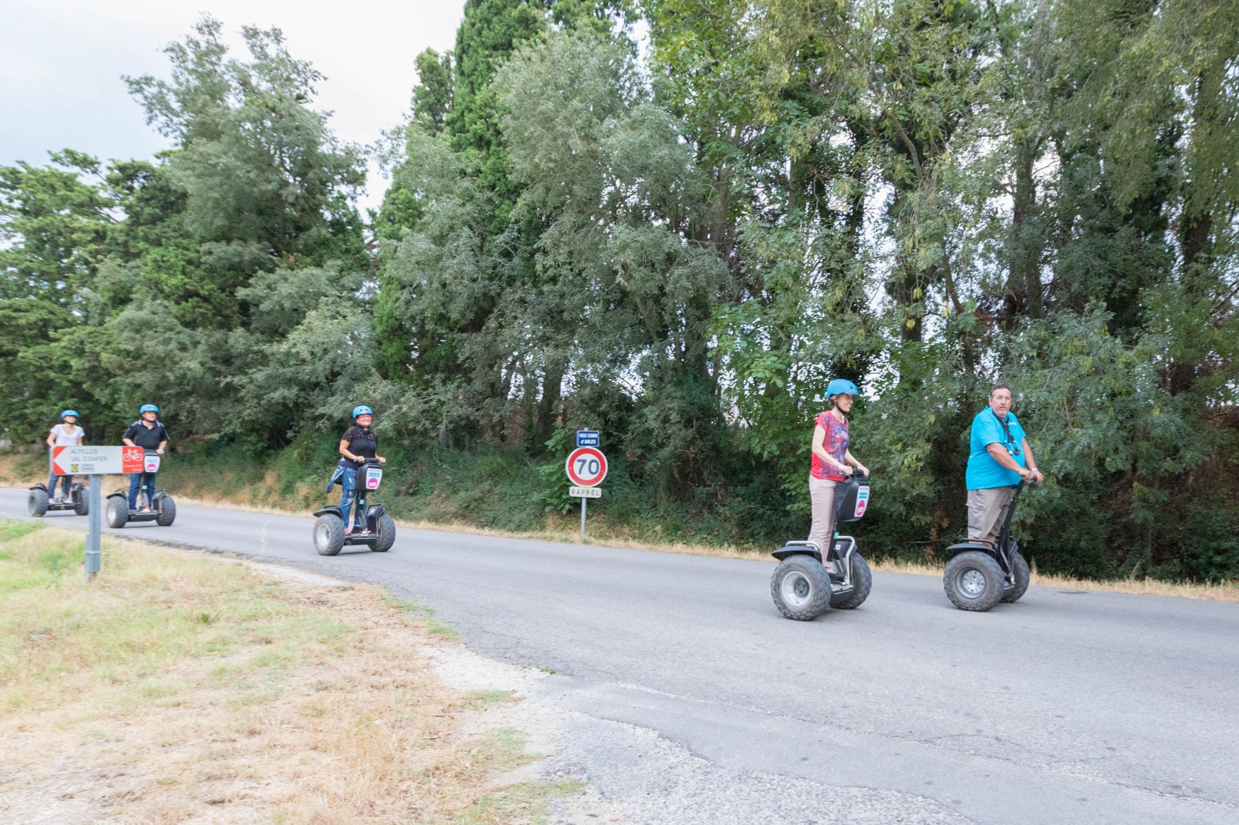 Reportage photo sur les visites du Moulin du Calanquet en giropode
