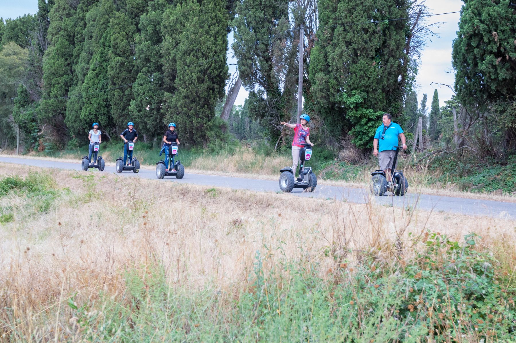 Reportage photo sur les visites du Moulin du Calanquet en giropode