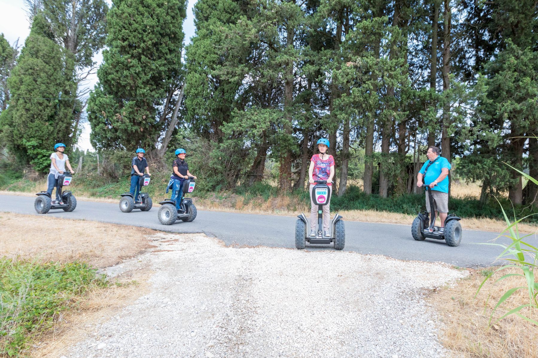 Reportage photo sur les visites du Moulin du Calanquet en giropode