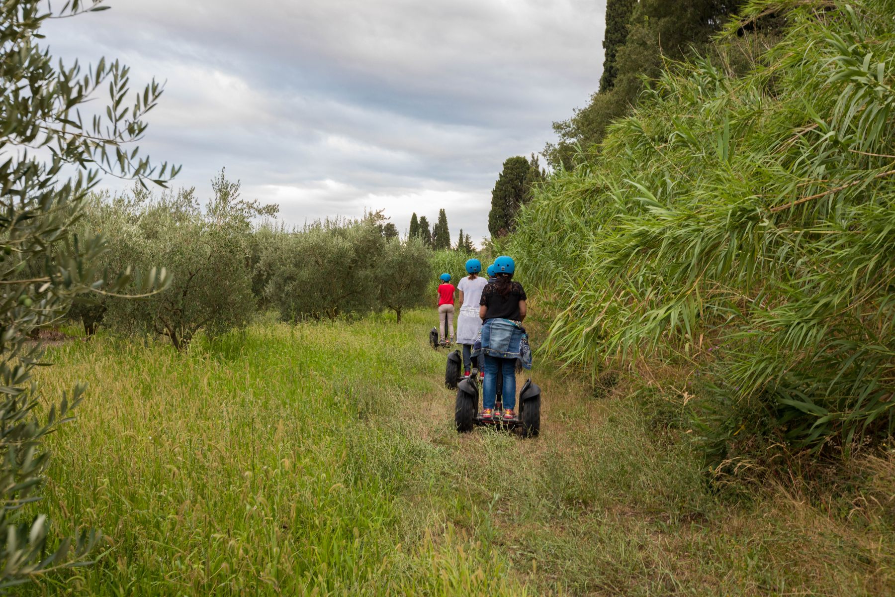 Reportage photo sur les visites du Moulin du Calanquet en giropode