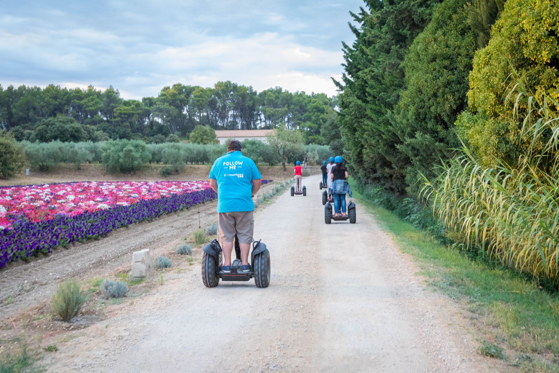 Reportage photo sur les visites du Moulin du Calanquet en giropode