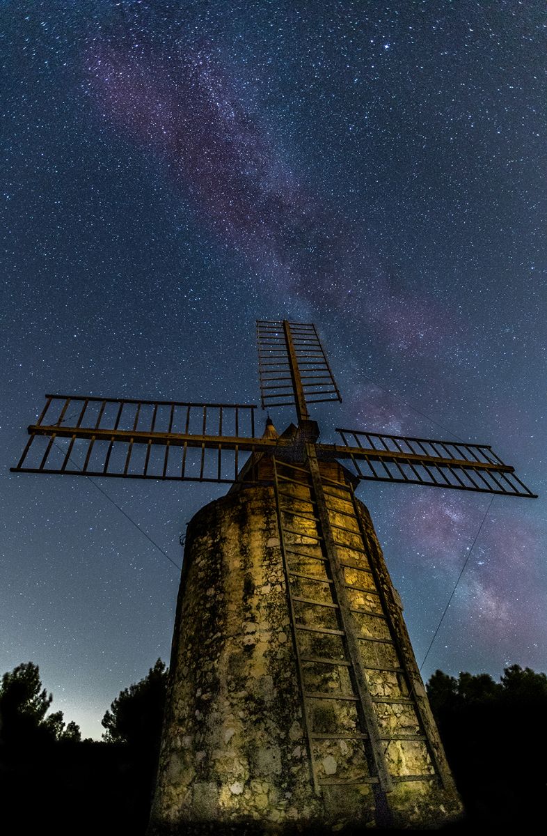 La voie Lactée au Moulin de Daudet