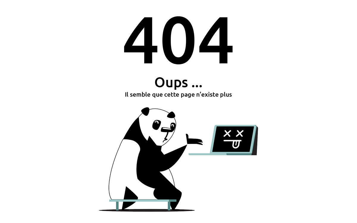 Erreur 404 - Page introuvable
